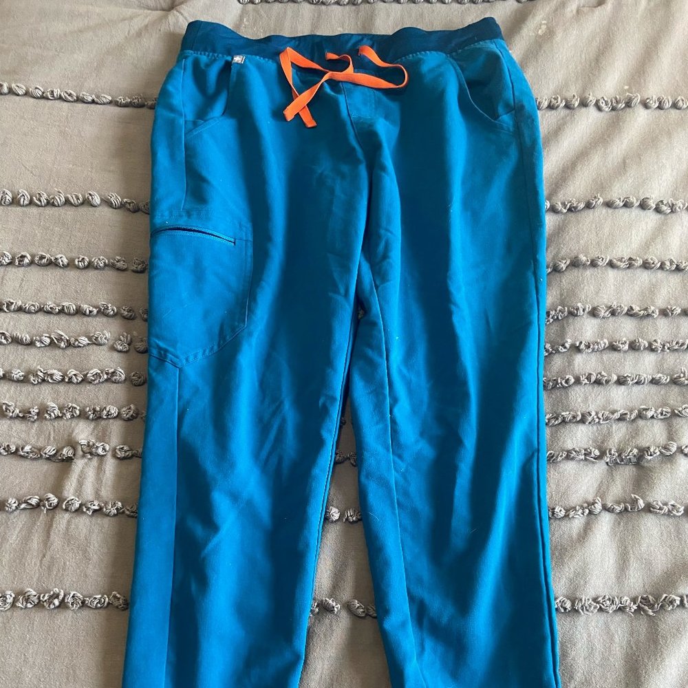 Blue Figs Jogger Scrubs, Medium